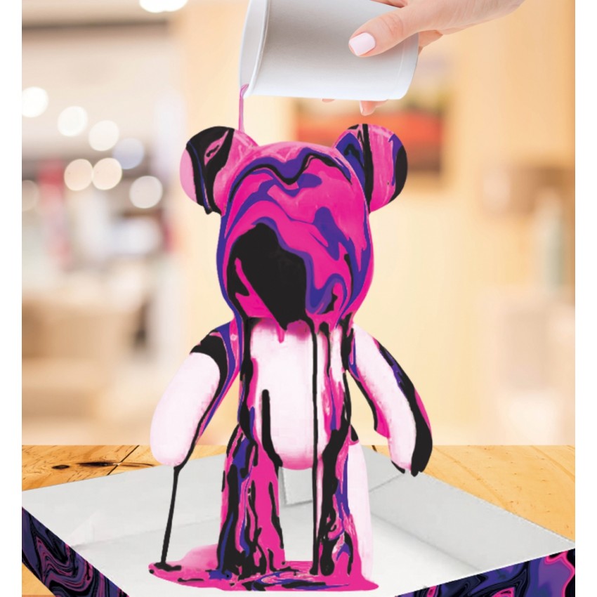 Splat Planet kūrybinis rinkinys Marble Bear, rožinis