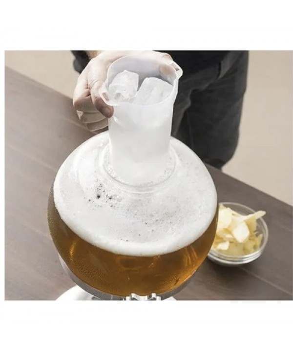 Gėrimų dozatorius su ledo talpa, 3,5 l. Prekė su pažeista pakuote. Pažeidimai matosi nuotraukuose.