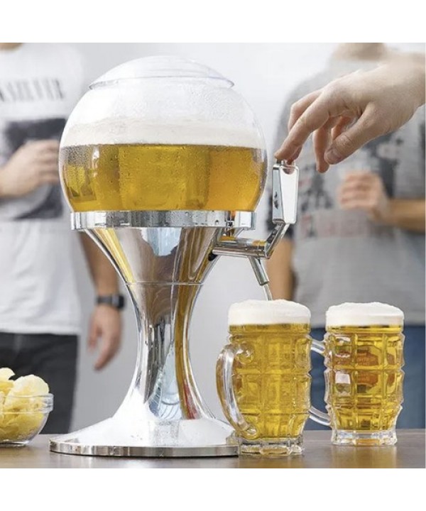 Gėrimų dozatorius su ledo talpa, 3,5 l. Prekė su pažeista pakuote. Pažeidimai matosi nuotraukuose.
