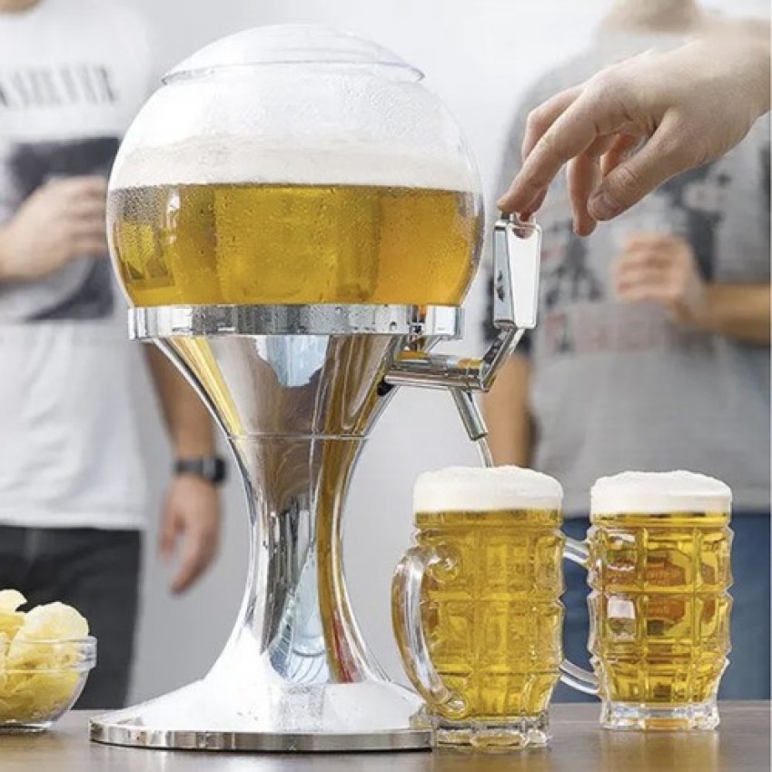 Gėrimų dozatorius su ledo talpa, 3,5 l. Prekė su pažeista pakuote. Pažeidimai matosi nuotraukuose.