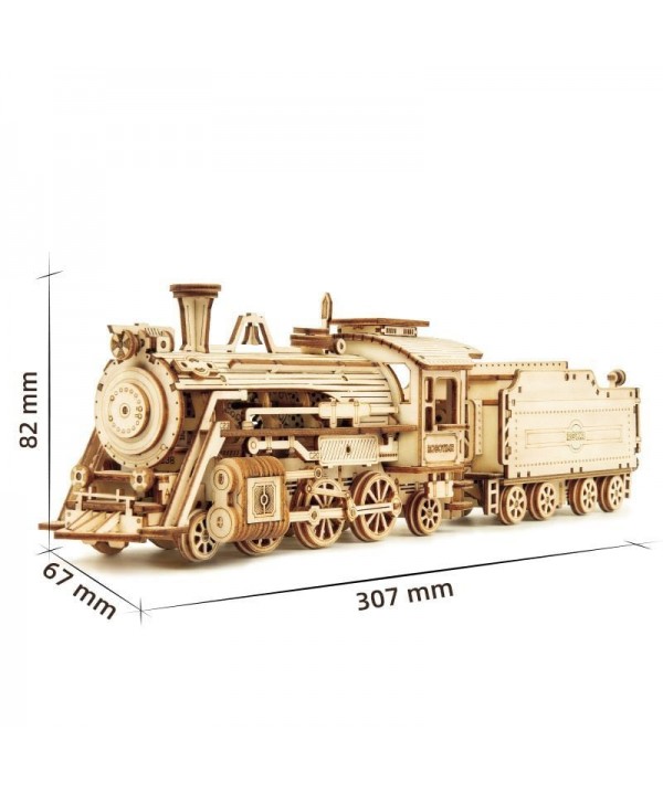 3D medinis konstruktorius Garo traukinys