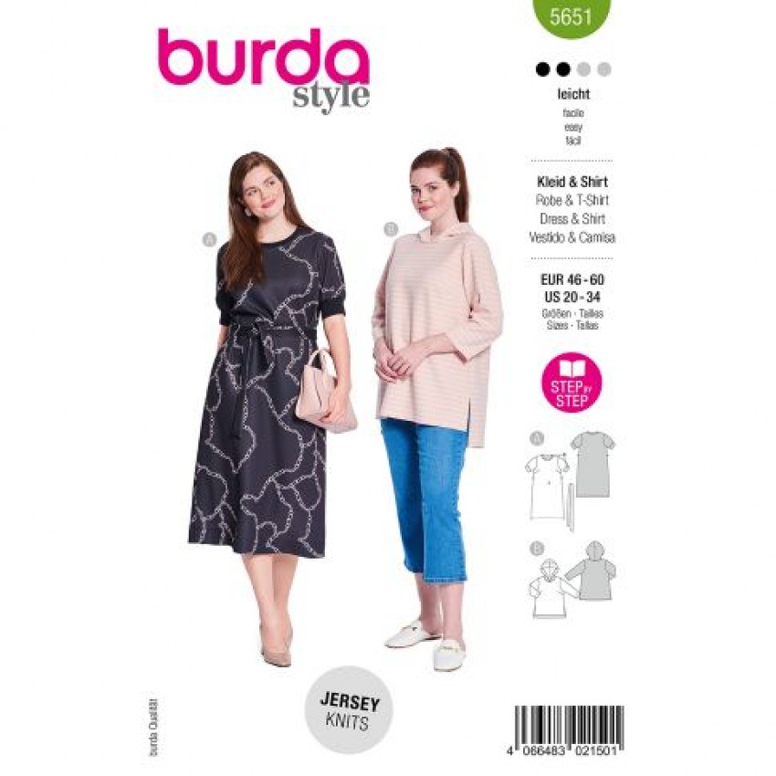 Suknelės ir palaidinės iškarpa Nr. 5651