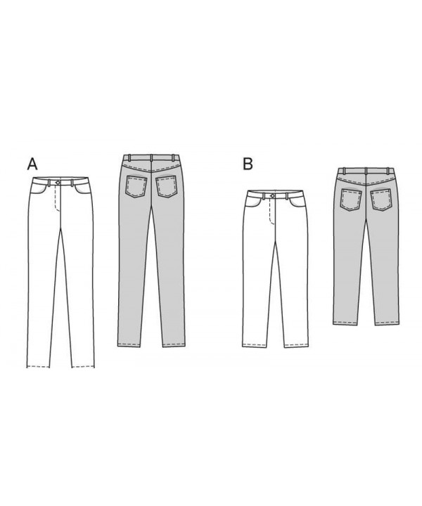 Moteriškų kelnių ir bridžų iškarpa Nr. 6534