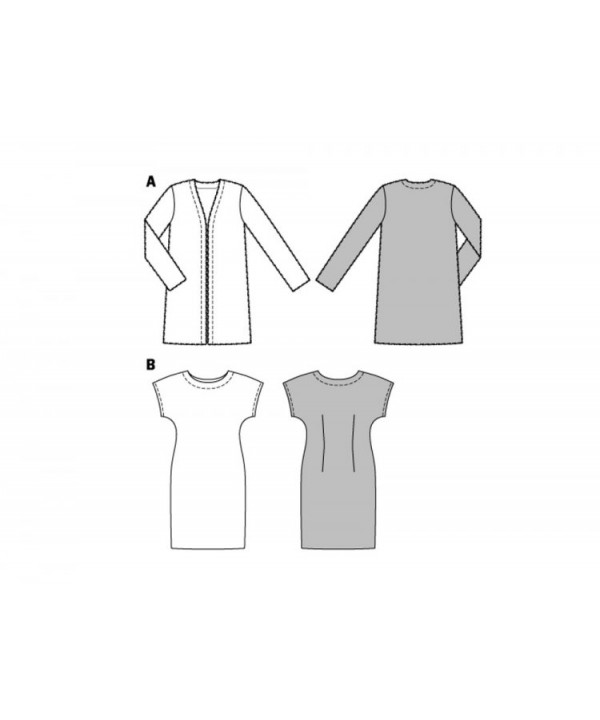Suknelės ir užmestuko iškarpa Nr. 6608