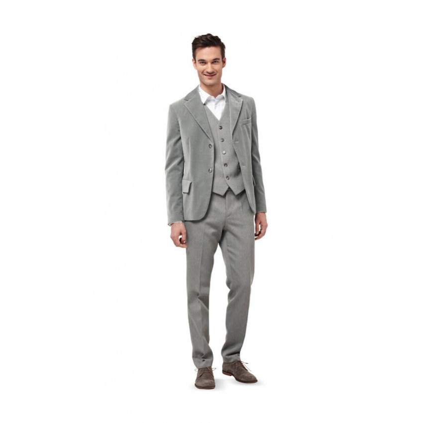 Klasikinio vyriško kostiumo (švarkas, kelnės ir liemenė) iškarpa Nr. 6871