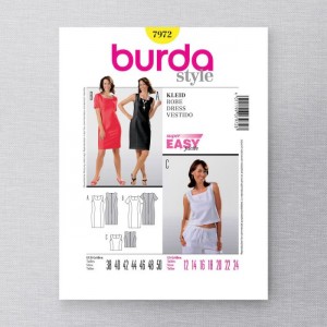 Moteriškos suknelės ir palaidinės iškarpa Nr. 7972