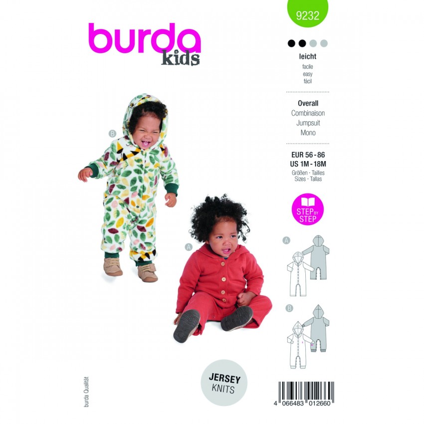 Burda komplektas berniukams ir mergaitėms iškarpa Nr. 9232
