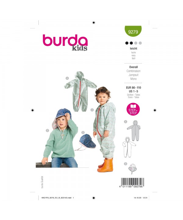 Kombinzono ir kepurės iškarpa Nr. 9279