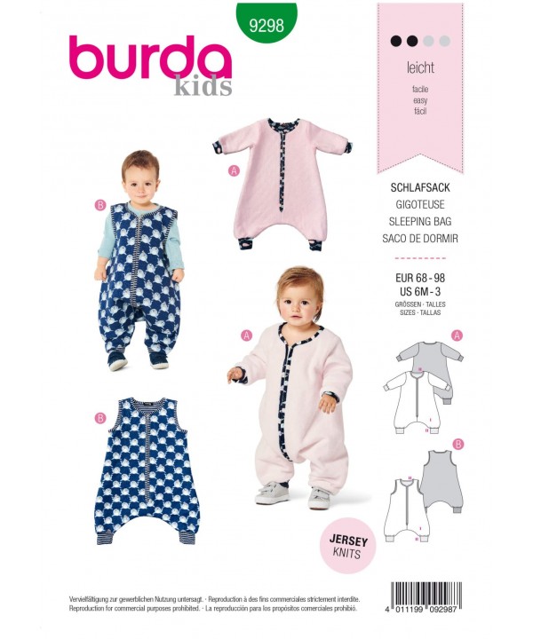 Burda komplektas berniukams ir mergaitėms iškarpa Nr. 9298