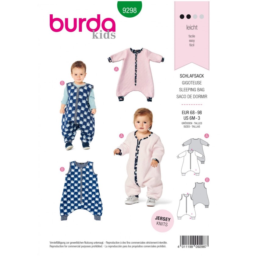 Burda komplektas berniukams ir mergaitėms iškarpa Nr. 9298