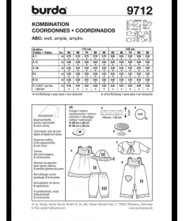 Komplektukas kūdikiams Nr. 9712
