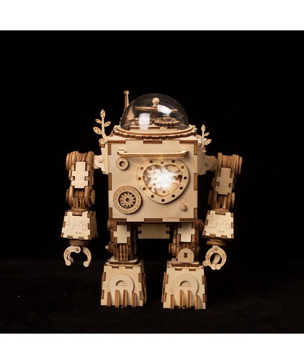 Muzikinis 3D medinis konstruktorius Orpheus Robotas