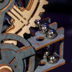 3D medinis mechaninis konstruktorius  Naktinis miestas