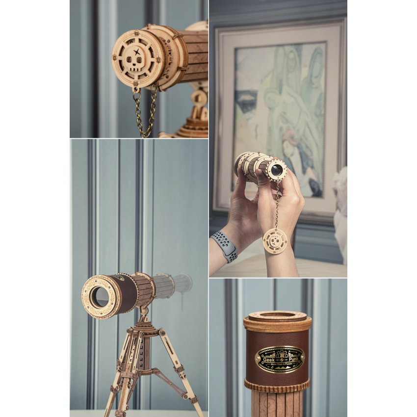 3D medinis mechaninis konstruktorius TELESKOPAS