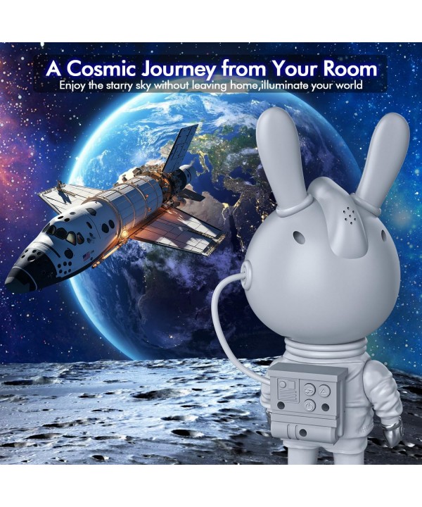 LED galaktikų ir žvaigždžių projektorius Astronautas Bunny