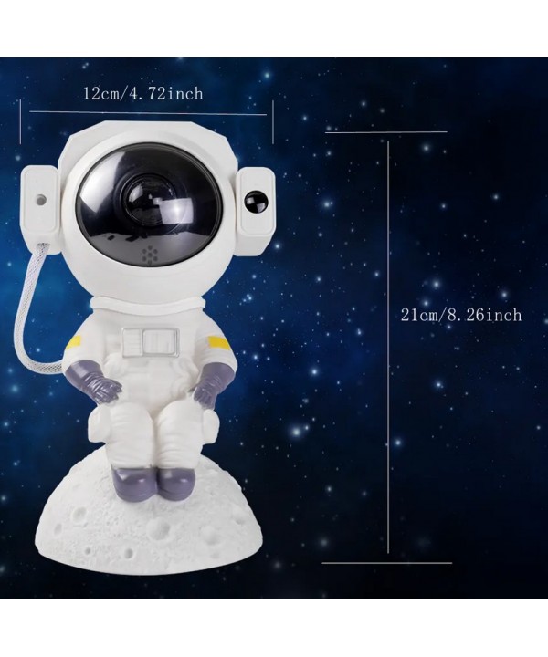 Galaktikų ir žvaigždžių projektorius Astronautas su Bluetooth garsiakalbiu