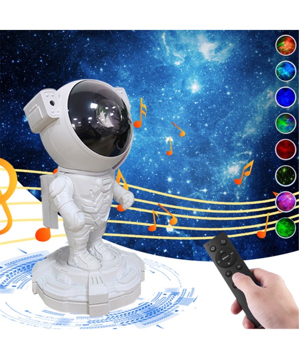 Įkraunamas galaktikų ir žvaigždžių projektorius Astronautas su Bluetooth garsiakalbiu