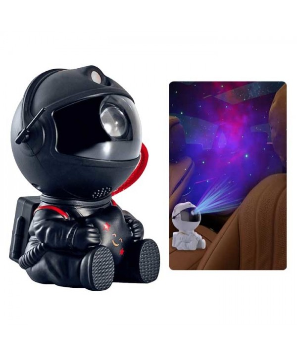 LED galaktikų ir žvaigždžių projektorius Astronautas (juodas)