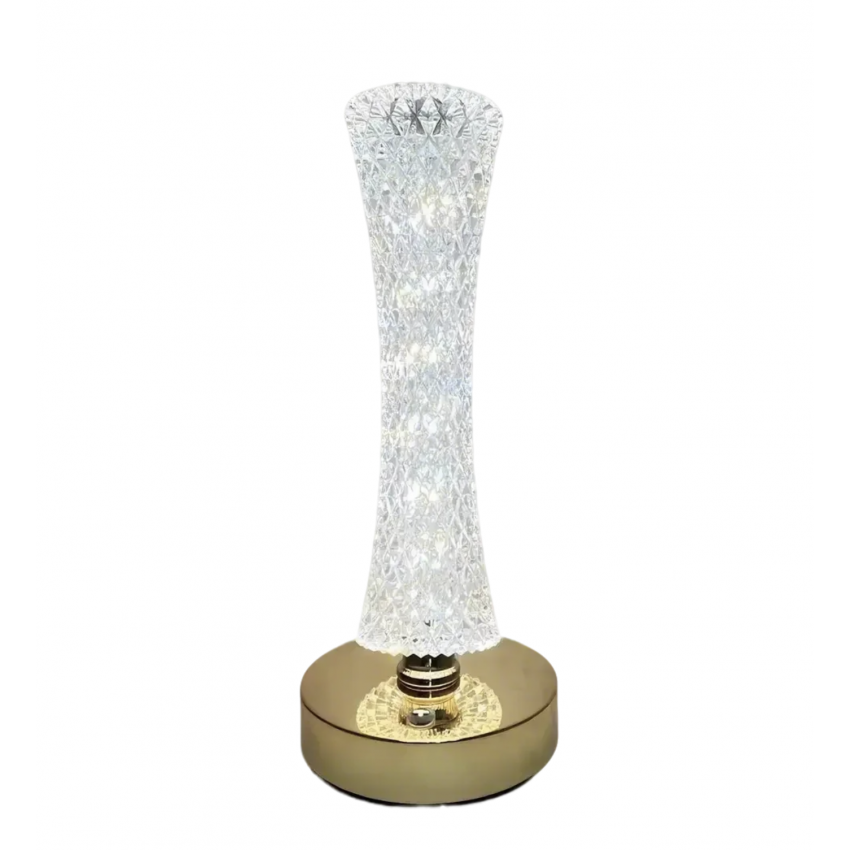 Modernus stalinis šviestuvas - 3 spalvų reguliuojamas LED naktinė lempa su USB įkrovimu