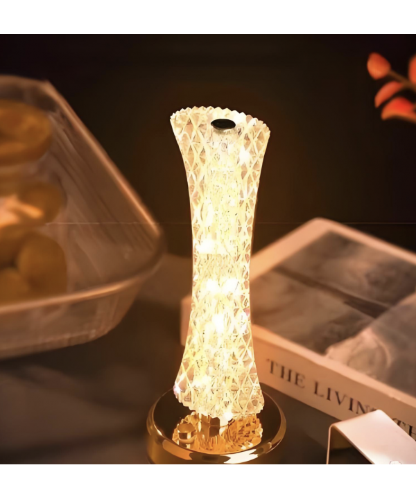 Modernus stalinis šviestuvas - 3 spalvų reguliuojamas LED naktinė lempa su USB įkrovimu