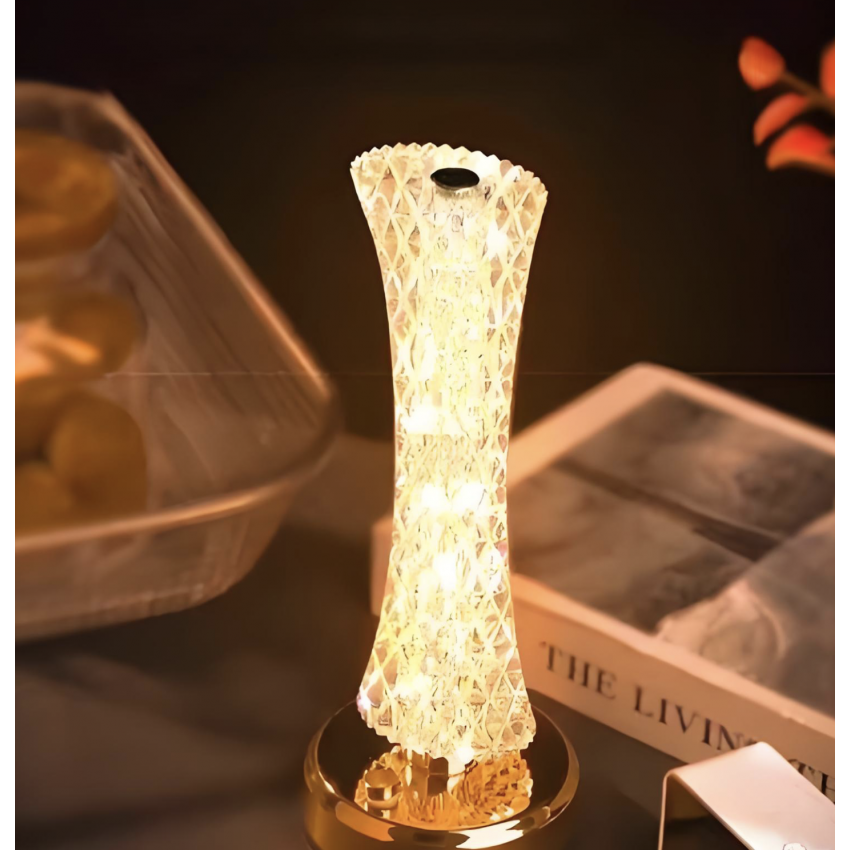 Modernus stalinis šviestuvas - 3 spalvų reguliuojamas LED naktinė lempa su USB įkrovimu