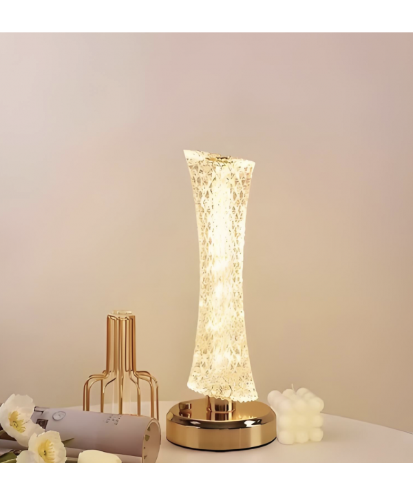 Modernus stalinis šviestuvas - 3 spalvų reguliuojamas LED naktinė lempa su USB įkrovimu