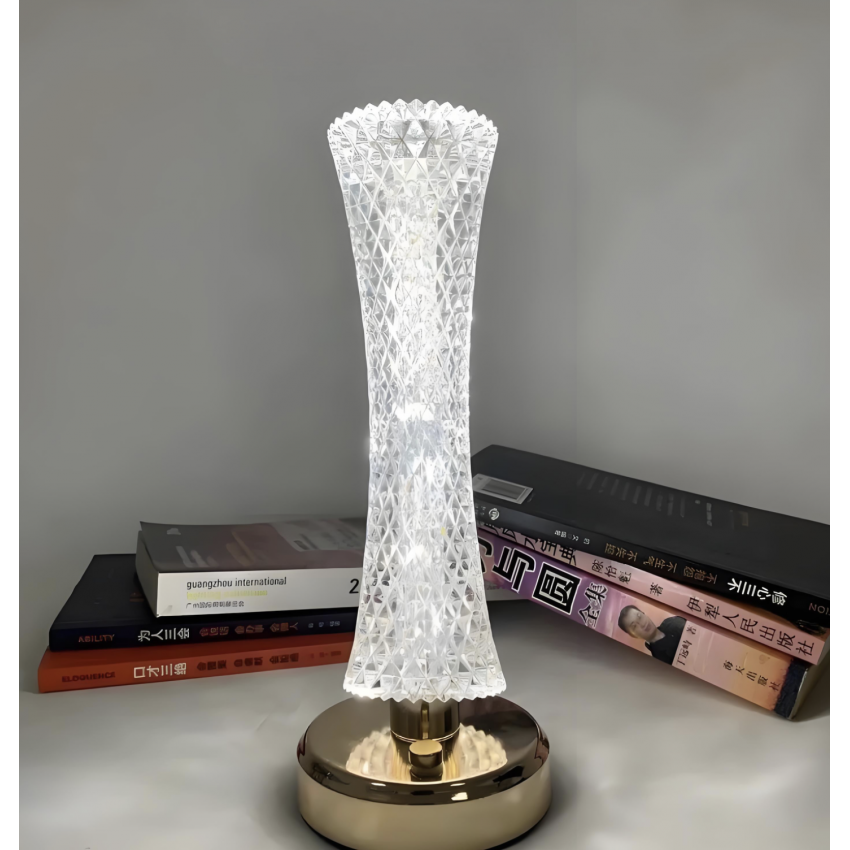 Modernus stalinis šviestuvas - 3 spalvų reguliuojamas LED naktinė lempa su USB įkrovimu