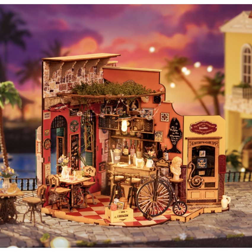 Mini namas 3D konstruktorius Rolife Cheers Bar & Dining