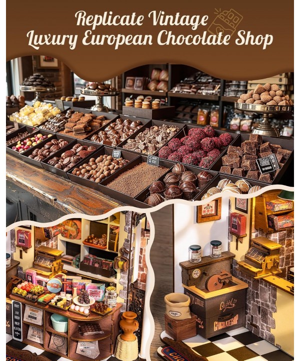 Mini namas 3D konstruktorius Henry's Chocolate