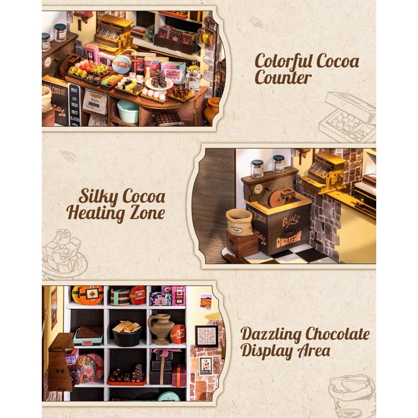 Mini namas 3D konstruktorius Henry's Chocolate