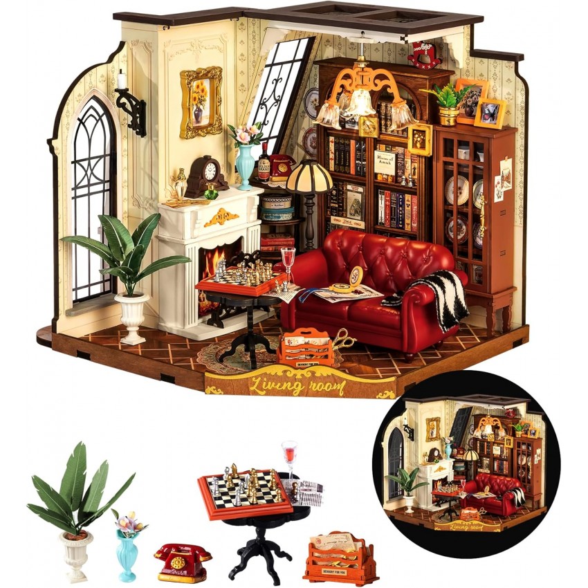 Mini namas 3D konstruktorius Catherine's Living Room