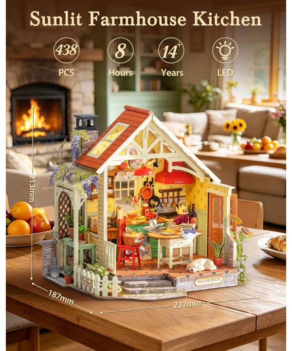 Mini namas 3D konstruktorius Sunlit Farmhouse Kitchen
