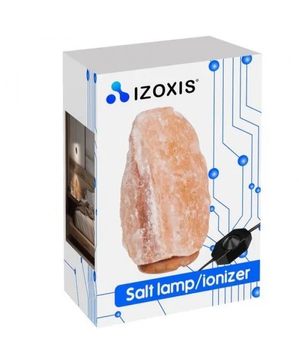 Natūralios Himalajų druskos lempa su reguliuojamu šviesos intensyvumu, jonizatorius, 3–5 kg, su lempute