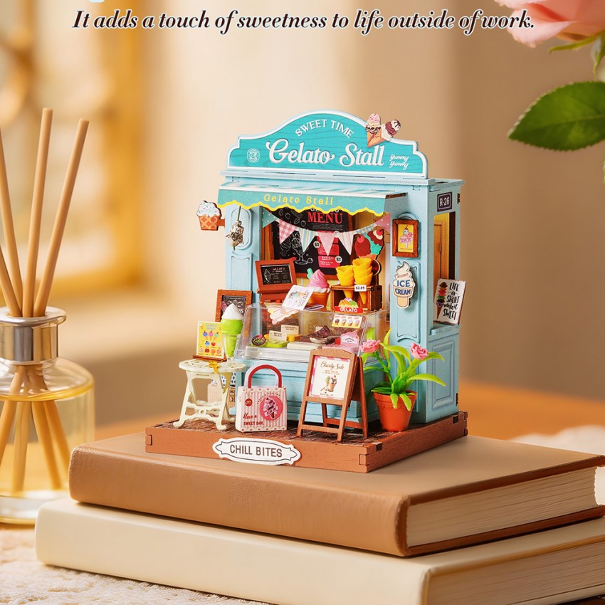 Mini namas 3D konstruktorius Gelato Stall