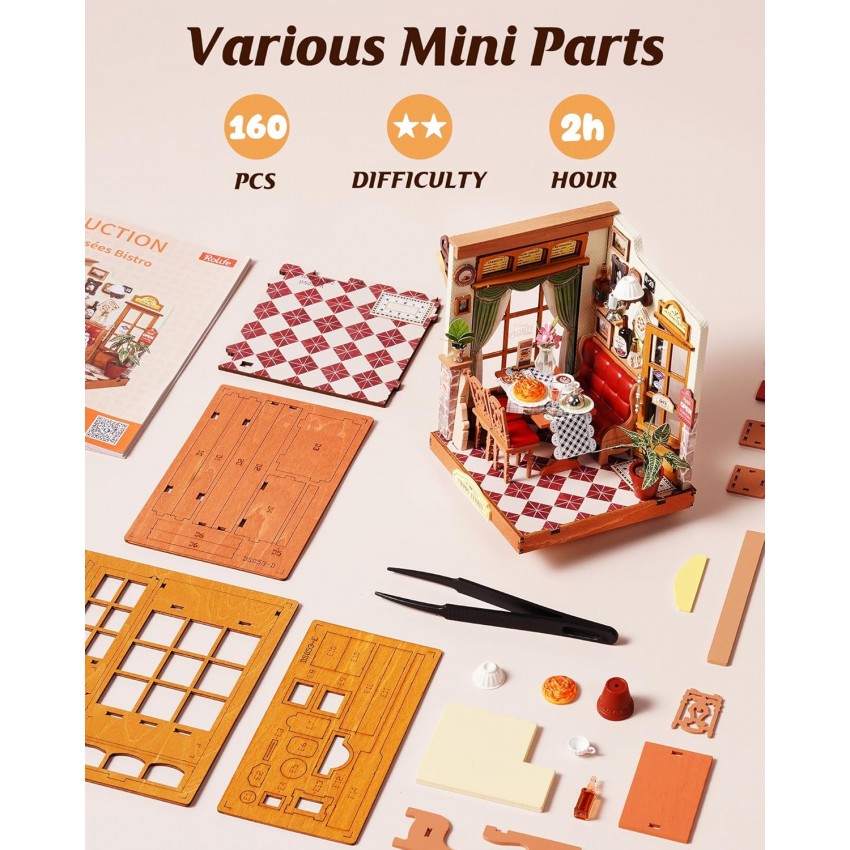 Mini namas 3D konstruktorius Champs-Élysées Bistro
