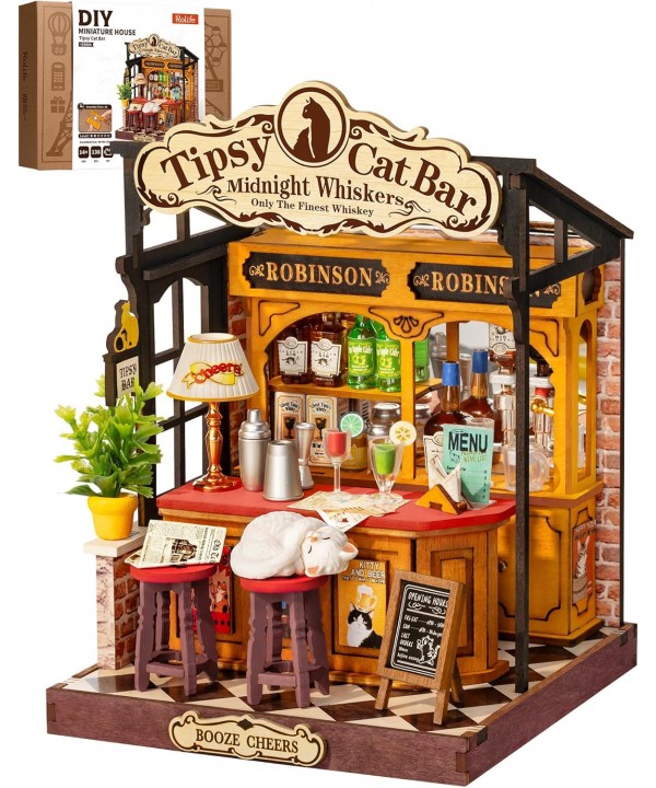 Mini namas 3D konstruktorius Tipsy Cat Bar
