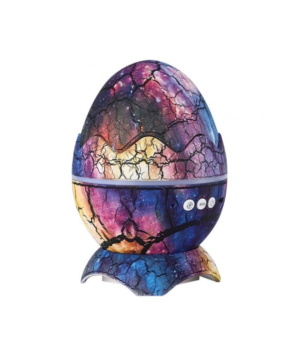 Galaktikų ir žvaigždžių projektorius Dinozauro kiaušinis su Bluetooth garsiakalbiu (violetinis)