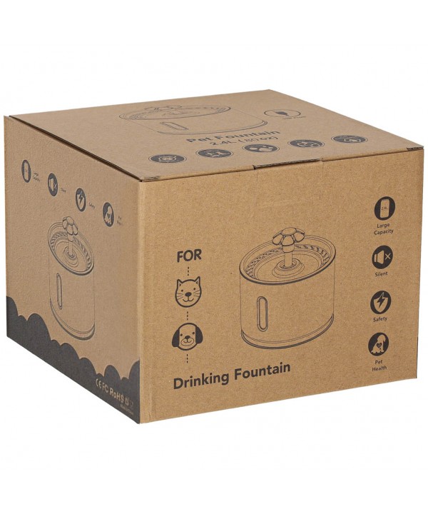 Automatinė girdykla-fontanas katėms ir šunims 2,4 l