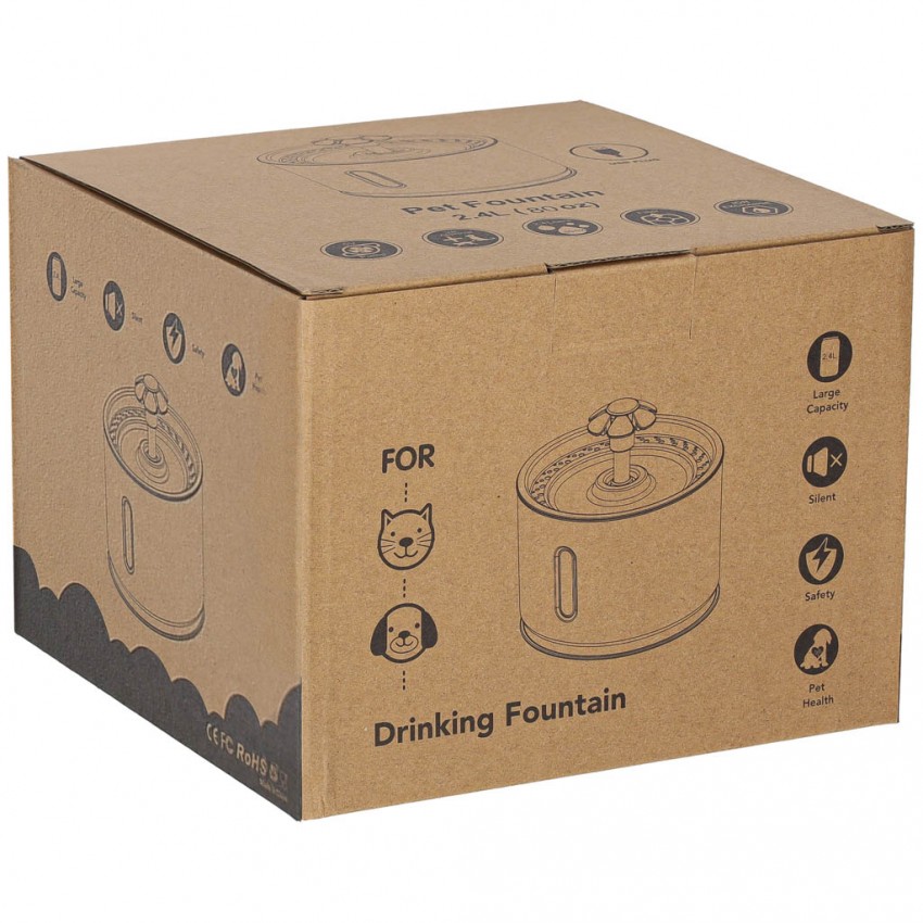 Automatinė girdykla-fontanas katėms ir šunims 2,4 l