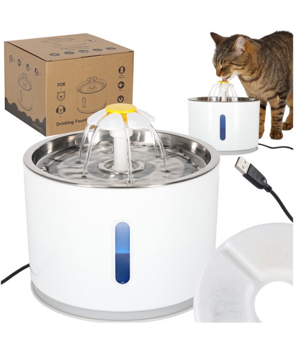 Automatinė girdykla-fontanas katėms ir šunims 2,4 l