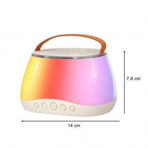 Karaoke rinkinys: Bluetooth kolonėlė su RGB LED apšvietimu ir 2 mikrofonai