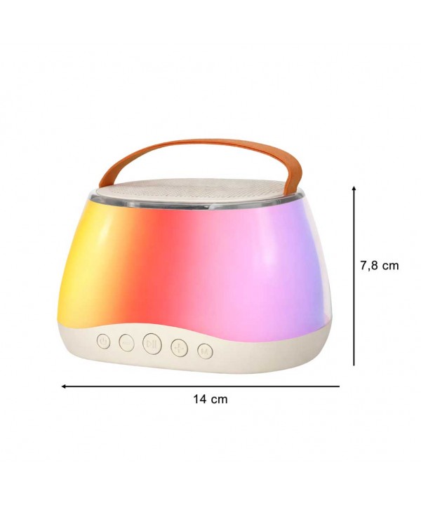 Karaoke rinkinys: Bluetooth kolonėlė su RGB LED apšvietimu ir 2 mikrofonai