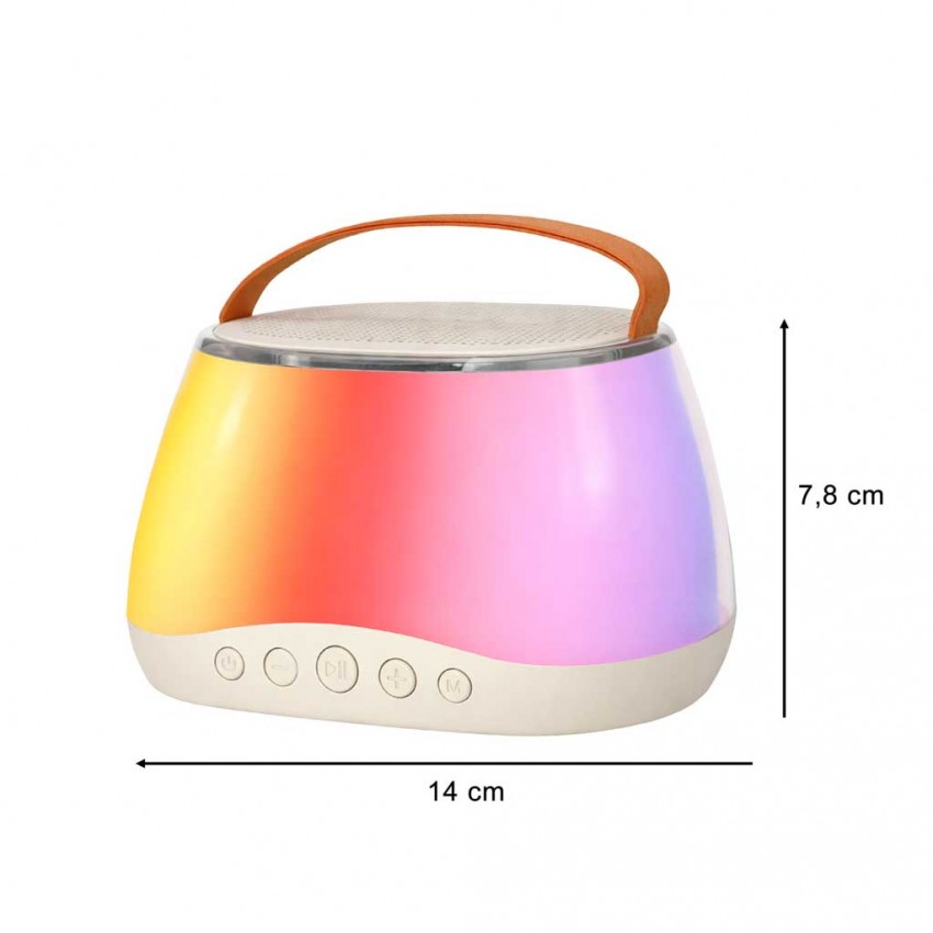 Karaoke rinkinys: Bluetooth kolonėlė su RGB LED apšvietimu ir 2 mikrofonai