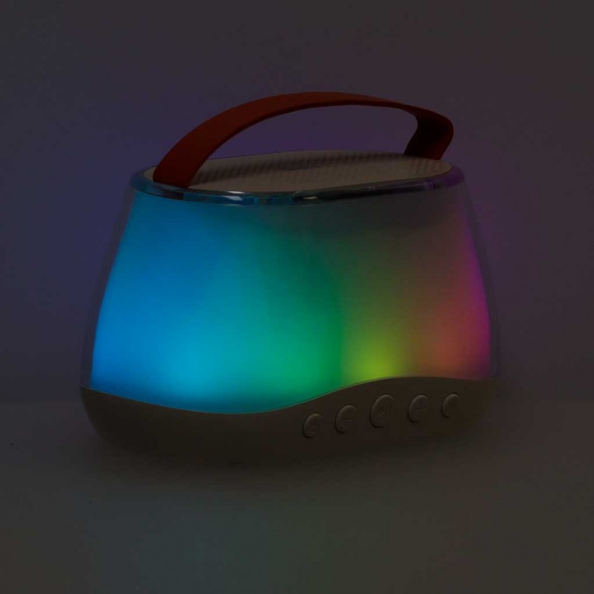 Karaoke rinkinys: Bluetooth kolonėlė su RGB LED apšvietimu ir 2 mikrofonai