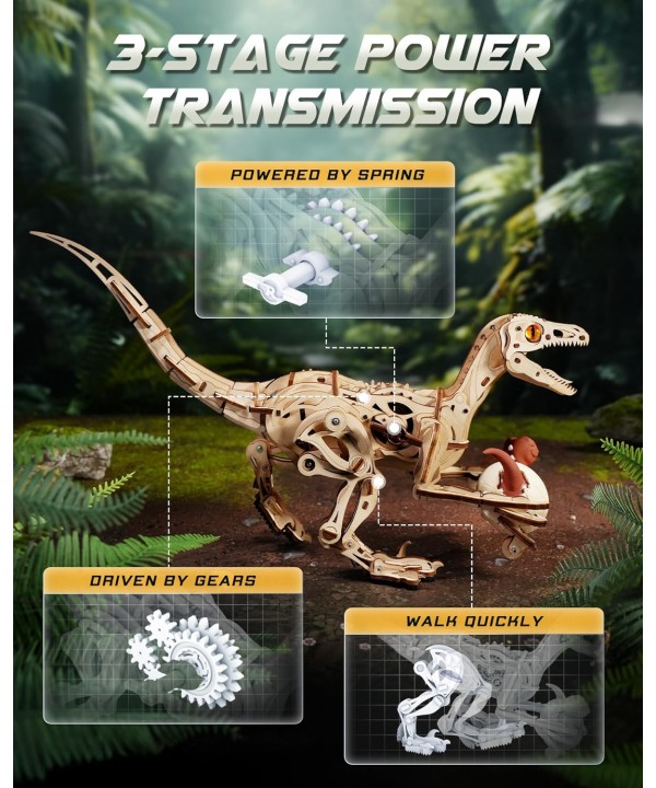 3D medinis mechaninis konstruktorius Velociraptor