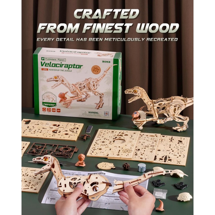 3D medinis mechaninis konstruktorius Velociraptor