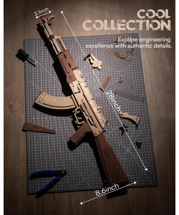 3D medinis mechaninis konstruktorius GINKLAS AK-47
