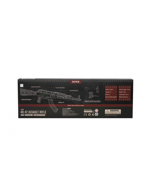 3D medinis mechaninis konstruktorius GINKLAS AK-47