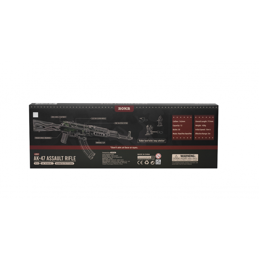 3D medinis mechaninis konstruktorius GINKLAS AK-47
