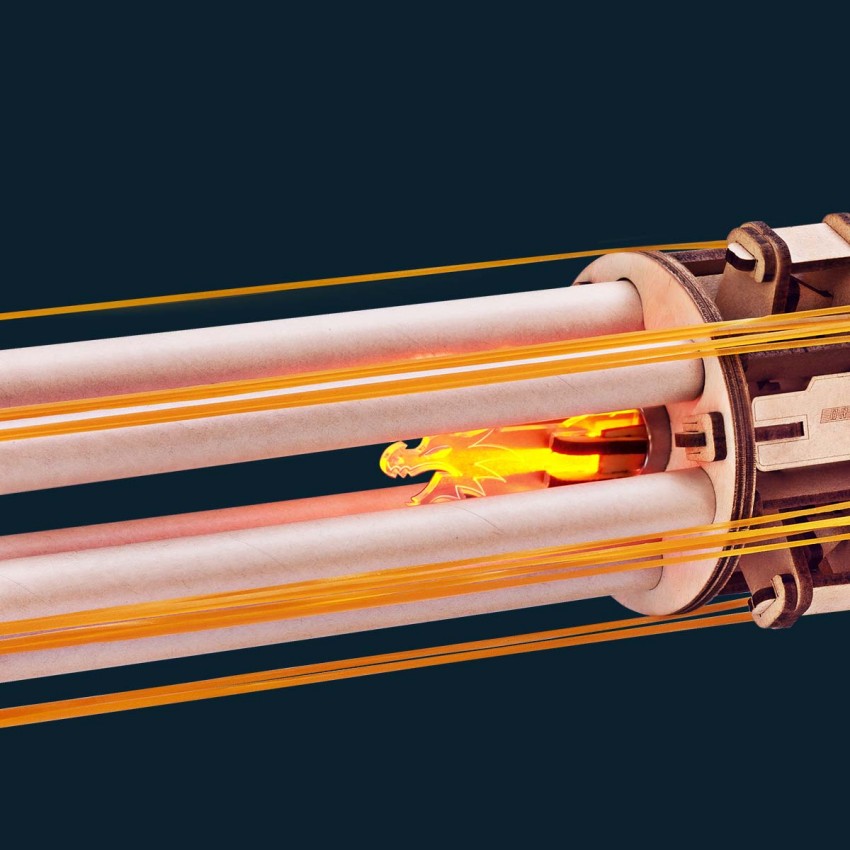 3D medinis mechaninis konstruktorius Rotating-Barrel Machine Gun